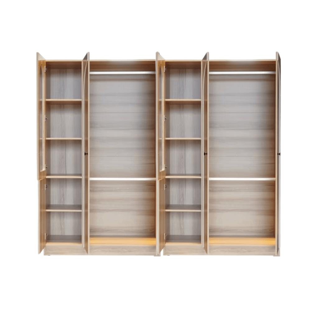 ชุดห้องนอน + ที่นอนสปริง 6 ฟุต WISDOM DESIGN FURNITURE รุ่น ARISTA 11 สี แอช/ขาว_4